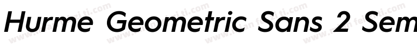 Hurme Geometric Sans 2 SemiBold字体转换